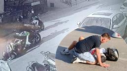 Tek teker şov öldürüyordu! Görüntüler Antalya'dan