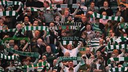 Celtic taraftarlarından Filistin'e destek sürüyor! Devler Ligi maçında pankart