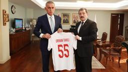 TFF Başkanı Hacıosmanoğlu, Samsun Valisi Tavlı'yı ziyaret etti!