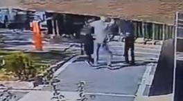 Kayseri'de akılalmaz an! Kadını tek yumrukla yere serdi