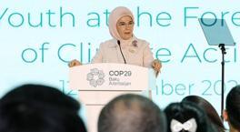 Emine Erdoğan iklim gönüllüsü gençlerle bir araya geldi