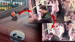Fırlayan rögar kapağı, kapıyı kırdı! Yolcunun metrobüsten düştüğü anlar araç içi kamerasında