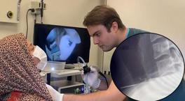 Boğazına saplanan iğne ameliyatla çıkarıldı