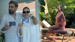 2025'e evde merhaba dediler! Neslihan Atagül'ün karnı dikkatlerden kaçmadı