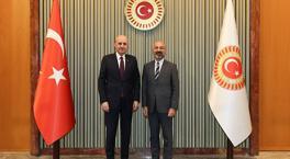 TBMM Başkanı Kurtulmuş, Türkiye Maarif Vakfı Başkanı'nı kabul etti