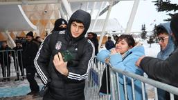 Beşiktaş'a Sivas'ta kar altında karşılama!
