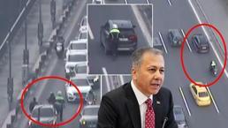 İzleyici Köprü köprüsü durumunda köprüde, ifade daraltıldı, polis tebrikler