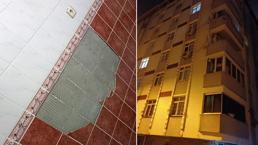 Küçükçekmece'de panik anları! 7 katlı binadan sesler geldi, herkes apar topar çıktı