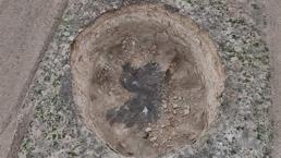 Konya'da korku dolu anlar! Daha önce doldurulmuştu! O obruk yeniden çöktü