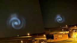 Gökyüzündeki gizemli spiral! Türkiye'den de görüldü