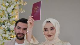Aile ve Gençlik Fonu ile evlenen ilk çiftin nikahı kıyıldı