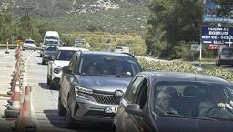 Bayram göçü devam ediyor! Bodrum'a 24 saatte 10 bin araç giriş yaptı