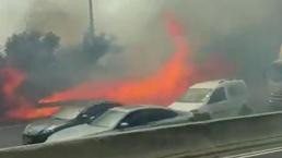 Son dakika! Kudüs'teki yangın İsrail’in askeri üssüne ulaştı