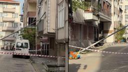 Yer: Küçükçekmece! Yaslandığı aydınlatma direği eve girdi