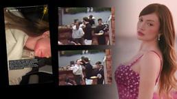 Danla Bilic'e saldırı anına ait yeni görüntüler! Başından aşağı içecek dökmüş