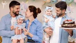Ünlü çift bebeklerinin yüzünü ilk kez gösterdi! Mira Milena 1 yaşına girdi