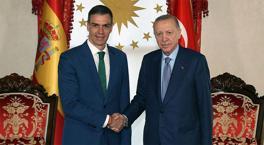 Dolmabahçe'de kritik zirve! Erdoğan, Pedro Sanchez'i kabul etti