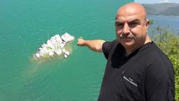 Baraj suları çekildi, gün yüzüne çıktı! Traktörünü alan oraya koştu