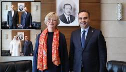 El ministro Kacır aceptó a los embajadores de Irán, Alemania y Bahrein en Ankara