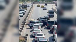 ¡Momentos de pánico en Beykoz! El conductor de Fenalaşan permaneció encerrado en el vehículo mientras navegaba