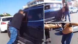 İstanbul'da akılalmaz trafik kavgası: Hamile eşinin yanında araçtan indirip darp etti