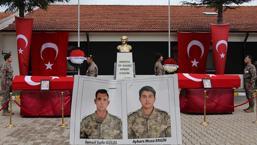 Çankırı'daki kazada hayatını kaybeden 2 polis memuru, memleketlerine uğurlandı