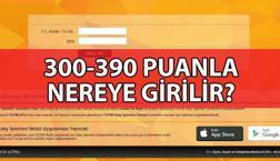 300, 310, 320, 330, 340, 350, 360, 370, 380, 390 puanla nereye, girilir, hangi üniversiteye girebilirim? 2025 YKS lisans ve önlisans üniversite bölümleri taban puanları ve başarı sıralamaları