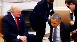 ABD bu görüntüleri konuşuyor! Trump, Obama'yı 'yaka paça hapse attırdı'