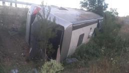 Autobús de pasajeros enrollado en Balıkesir: 27 heridos