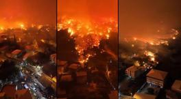 ¡Forest Fire fue visto desde el aire en Bursa! De vez en cuando se escucharon sonidos de explosión