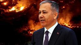 Ministro Yerlikaya: 3 arrestos sobre incendios forestales