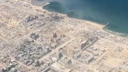 Gazze gökyüzünden böyle görünüyor: Enkaz ve mezarlıklar diyarında un arayışı!