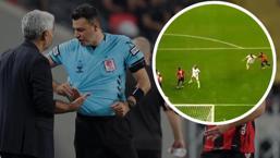 Gaziantep FK - Galatasaray maçında tartışmalı karar! Kenarda çılgına döndü