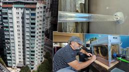 15. katta evine kurduğu düzenek şaşkına çevirdi: Görenler 'hayalim' diyor