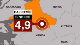Balıkesir'de 4.9 ve 4.1 büyüklüğünde peş peşe depremler