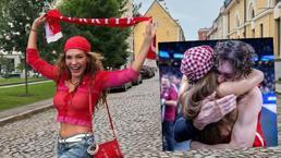 Ebru Şahin'in mutluluk gözyaşları! Maç sonrası eşi Cedi Osman'a sarılarak ağladı