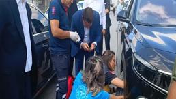 Bakan konvoyunda araca yavru kedi girdi! Yaramaz kedi ekipleri uğraştırdı