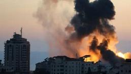 SON DAKİKA! İsrail Gazze'yi bombalıyor! Bölgeden sıcak görüntüler