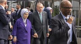 Erdoğan, Türkevi'nden BM Genel Kurulu'na yürüyerek geçti