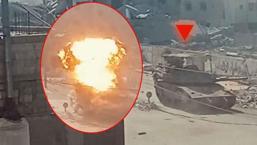 Gazze'den sıcak görüntü! 'Yasin 105' İsrail tankını böyle vurdu