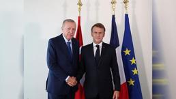 ABD'de diplomasi trafiği! Cumhurbaşkanı Erdoğan, Macron ile bir araya geldi