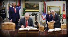 ABD Başkanı Trump’tan Cumhurbaşkanı Erdoğan’a sandalye jesti