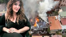 Beşiktaş'ta korkutan yangın! Şebnem Bozoklu'nun evi de hasar gördü