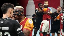 Galatasaray - Beşiktaş derbisinde ortalık karıştı! Osimhen çılgına döndü