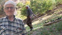 12 çocuk babası 65 yıldır bu işi yapıyor! ‘Sırtıma kızakla 3 kilometre yokuş çıkıyorum’