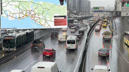İstanbul'da yağmur trafiği! Yoğunluk yüzde 80'e ulaştı