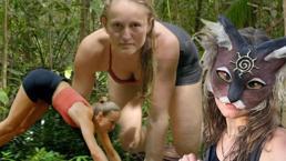 Kilo verdiren dört ayak yöntemi! Hayvan maskesi ve kuyruk takıp dağa tırmanıyor