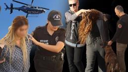 Havada ve karada olağanüstü güvenlik! 'Bayğaralar' helikopter desteğiyle götürüldü