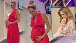 Fit haliyle dikkat çekti! Wilma Elles ve bebeği Leon Mirza'dan yeni kare