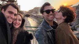 Birce Akalay aşka geldi! Sevgilisi Hakan Kurtaş'ı öpmelere doyamadı